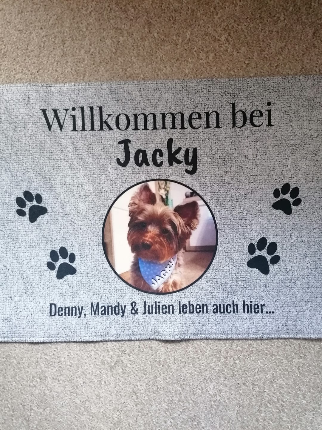 Customer photo review of Eigenes Foto - Individuelle Fußmatte