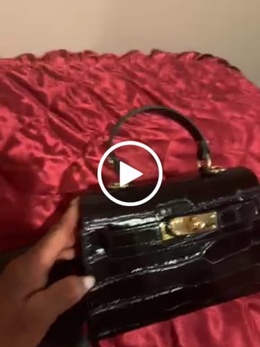 Customer video review of The Kate Bag Croc