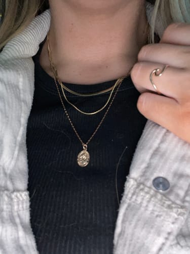 Customer photo review of Serenade Necklace - Gold