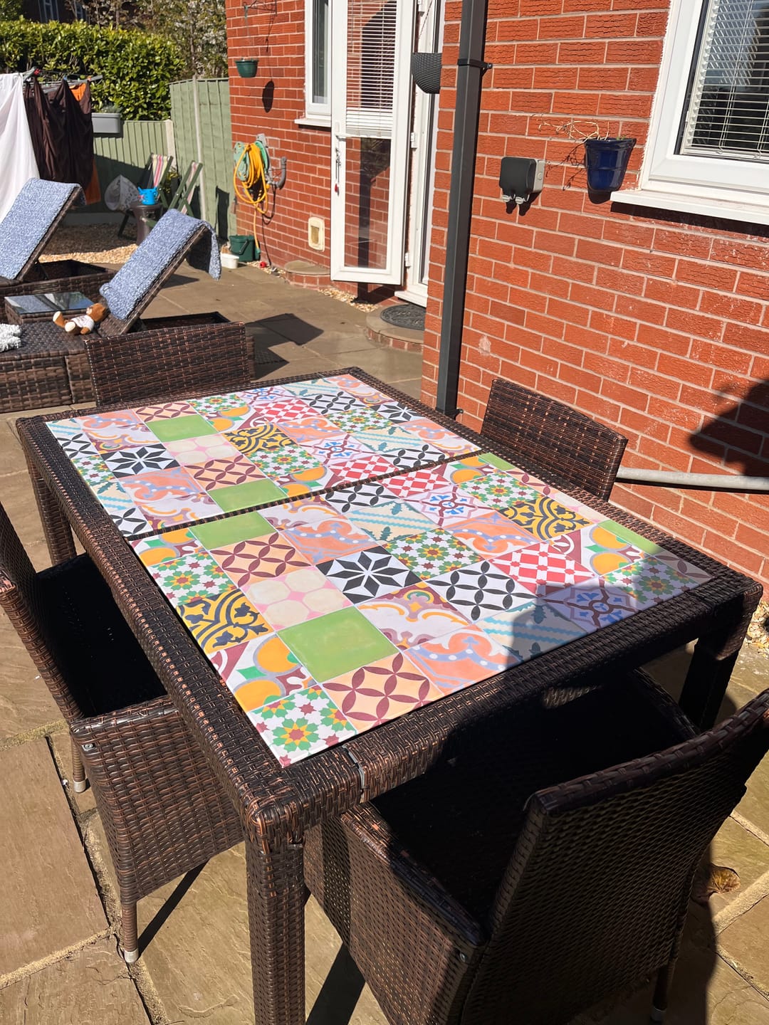 Customer photo review of TalaVera - Portuguese Tile Effect Vinyl Furniture Covering