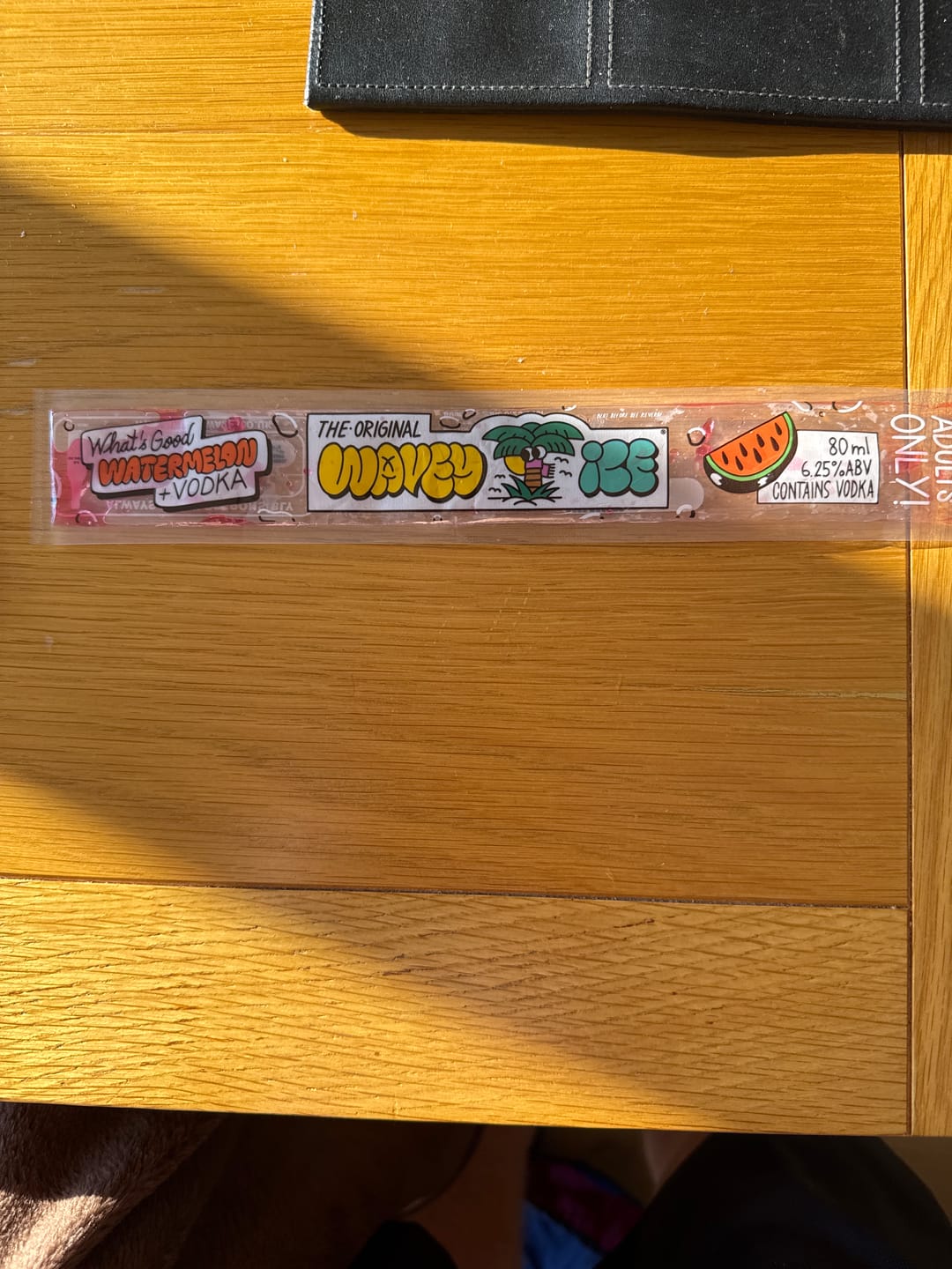Customer photo review of 5 Mixed Alcoholic Ice Pops