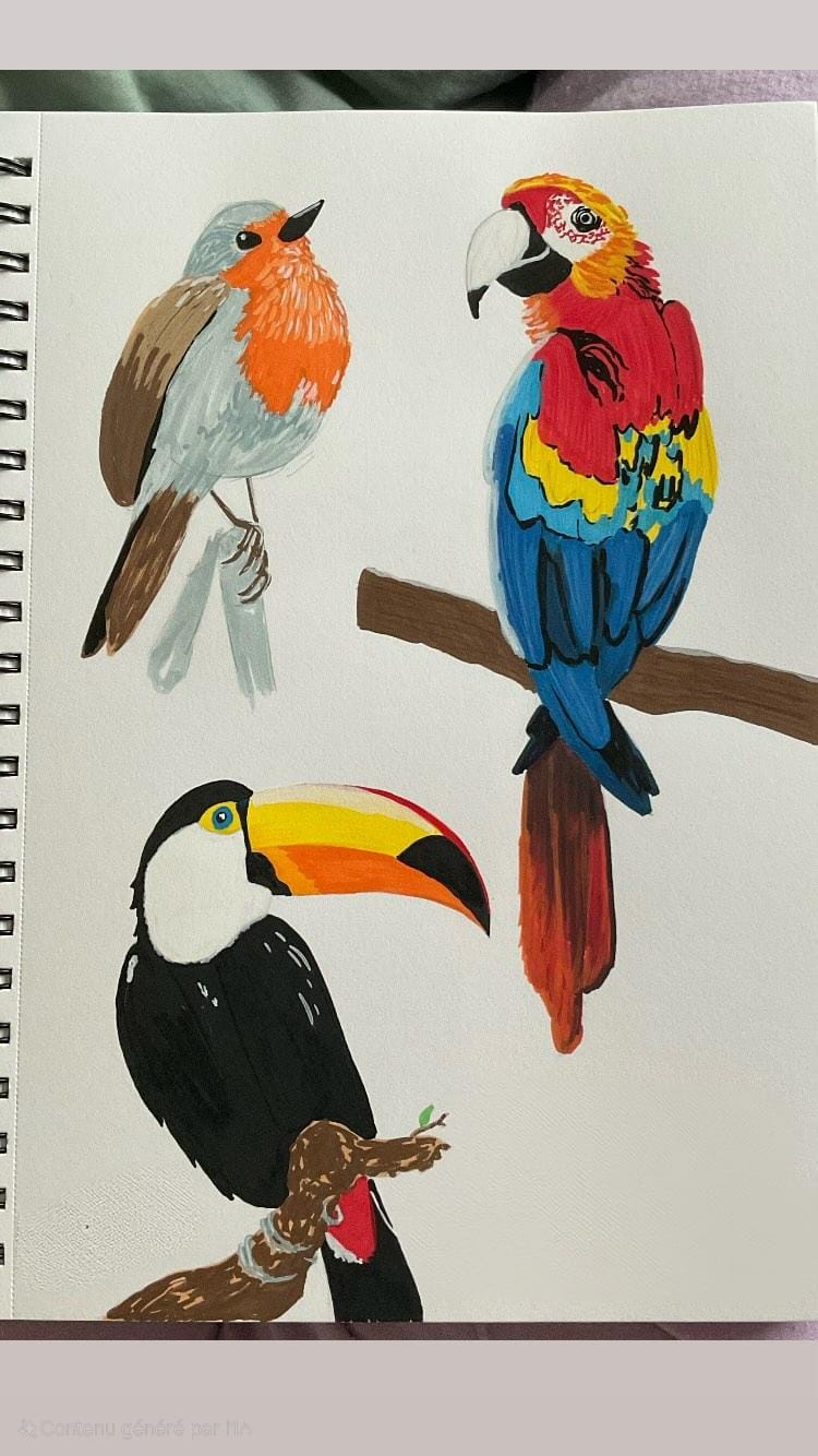 Customer photo review of Ohuhu Acrylic Markers 24 Colors 48 Pack