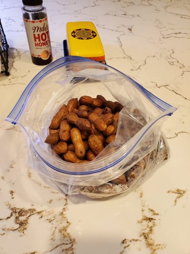 Customer photo review of Boil-The-Bag Boiled Peanuts - 2 Bags