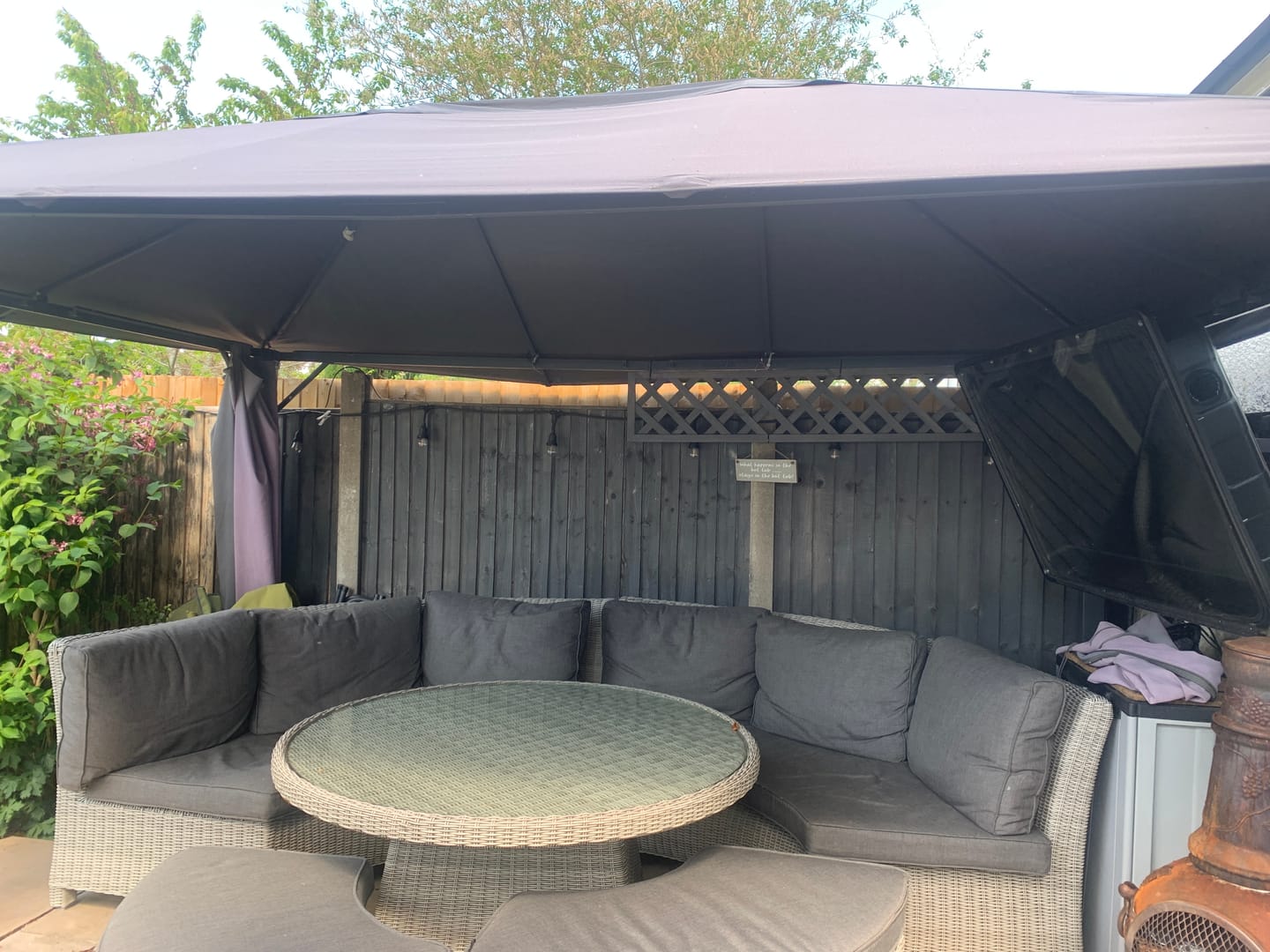 Customer photo review of Highfield Gazebo Canopy