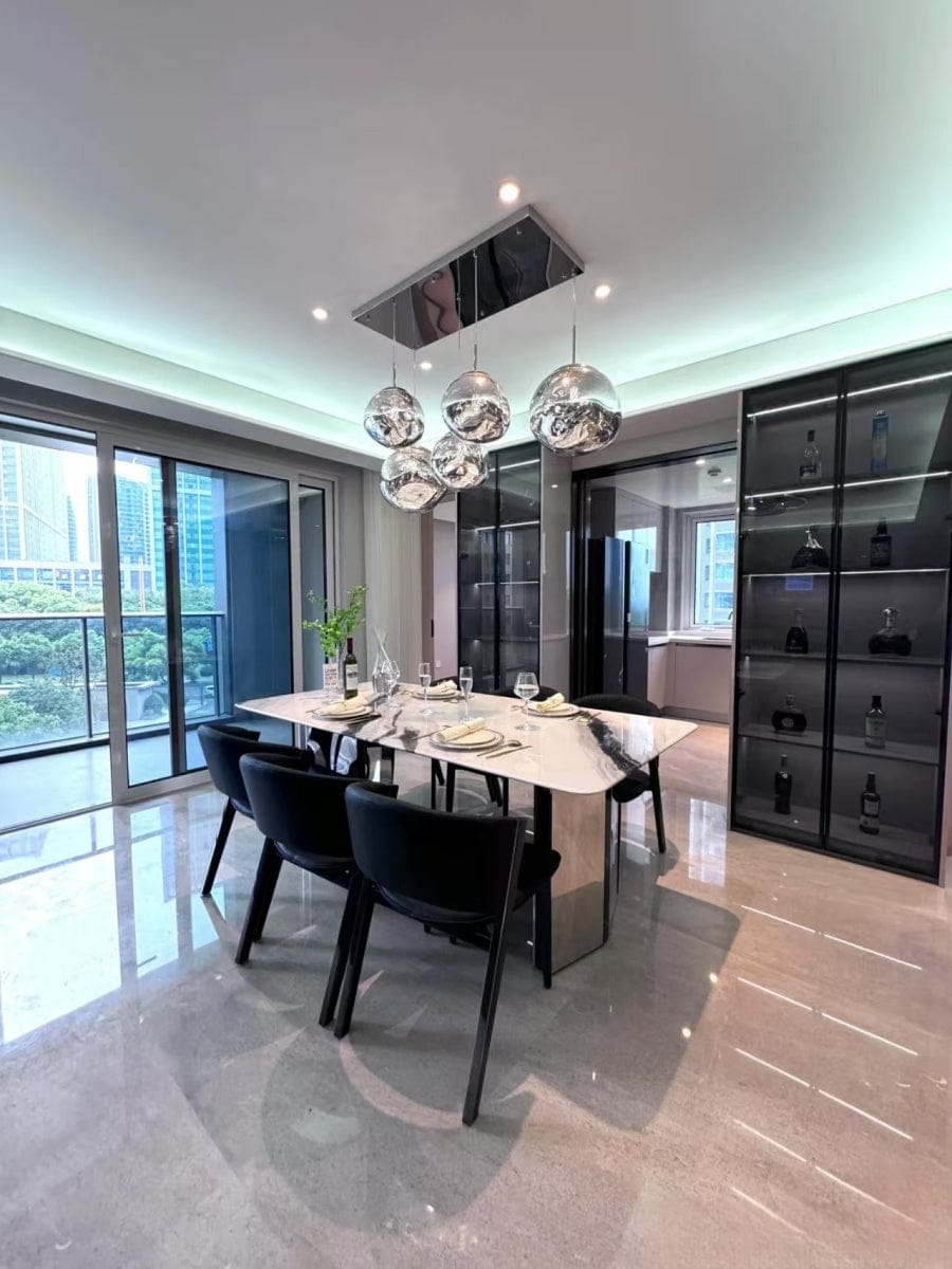 Customer photo review of Tambora Lava Pendant Light(MixedSizes), Bulb Version