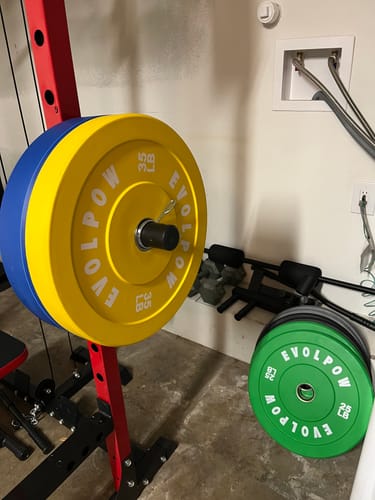 Customer photo review of EVOLPOW P2A Brute All-in-One Power Rack Home Gym - For Beginner