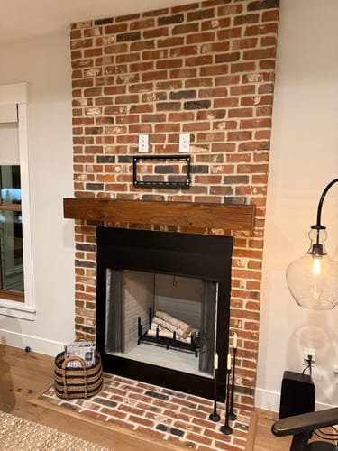 Customer photo review of Rustic Mantels