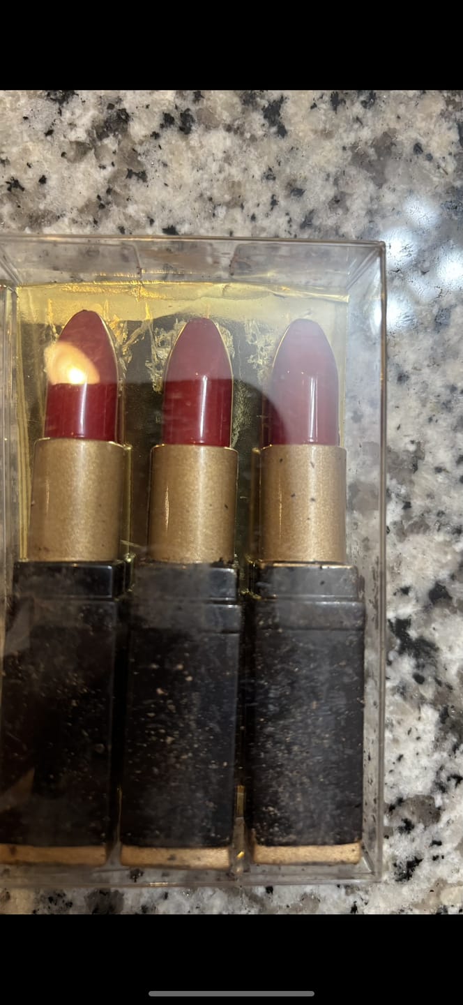 Customer photo review of Dark Chocolate Lipsticks, Set of 3