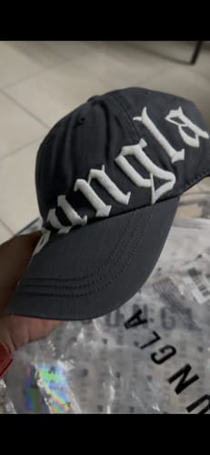 Customer photo review of TILTED LOGO DAD HAT #9005