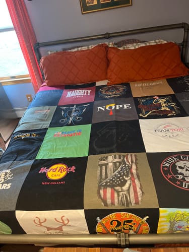 Customer photo review of Classic T-Shirt Blanket