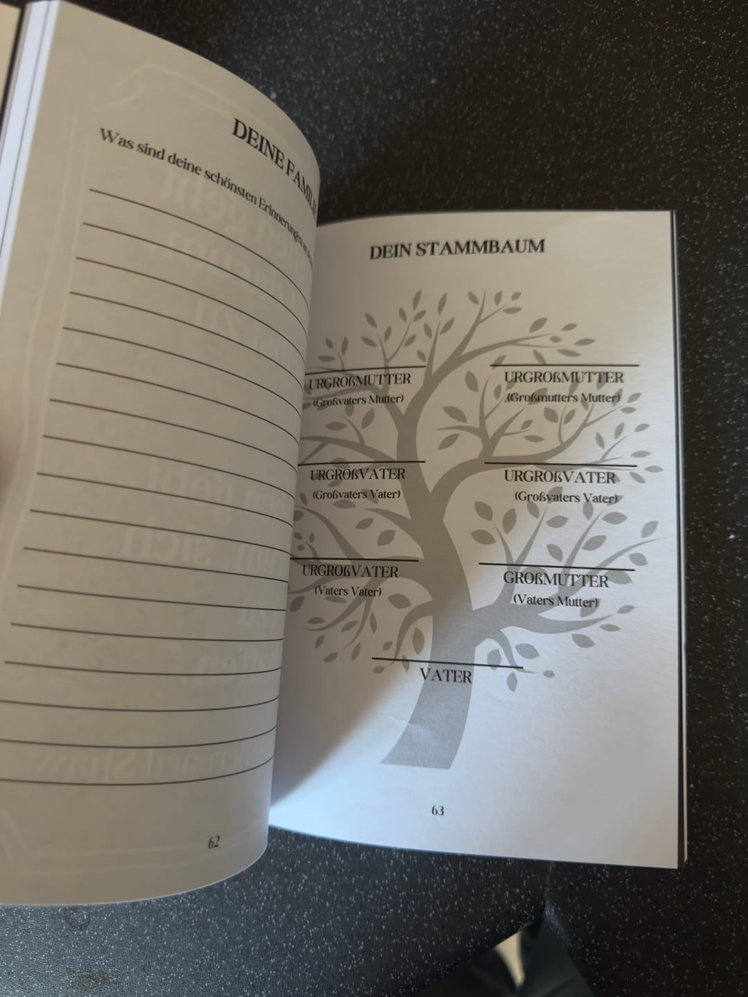 Customer photo review of Mutter-Erinnerungen Geführtes Tagebuch