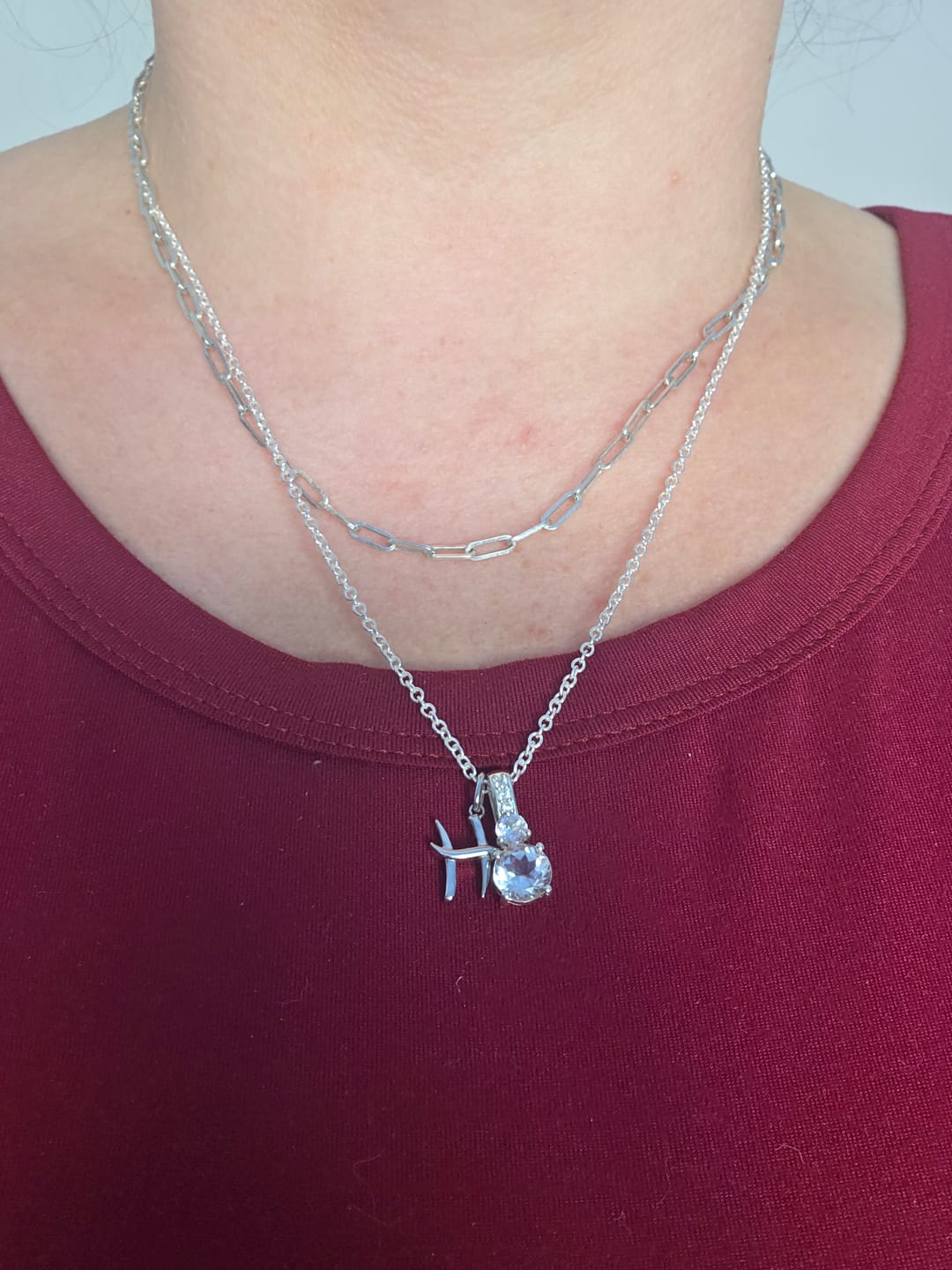 Customer photo review of Molto Initial Charm Pendants
