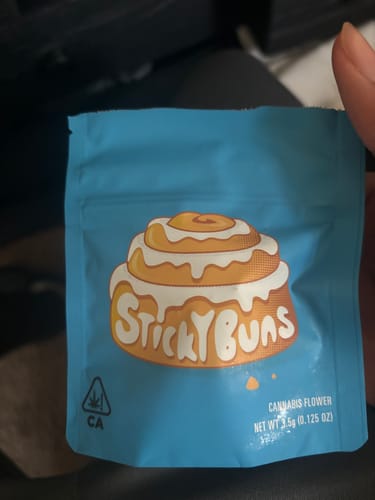 Customer photo review of 3.5g THC-A COOKIES STICKY BUNS FLOWER HYBRID