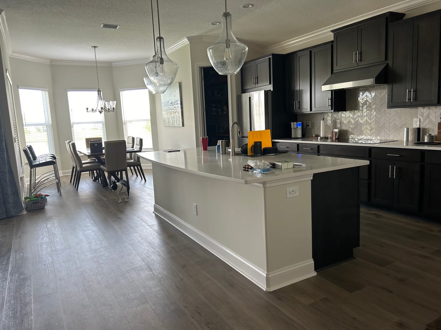 Customer photo review of Natural Walnut Acoustic Slat Panel 118" Sample
