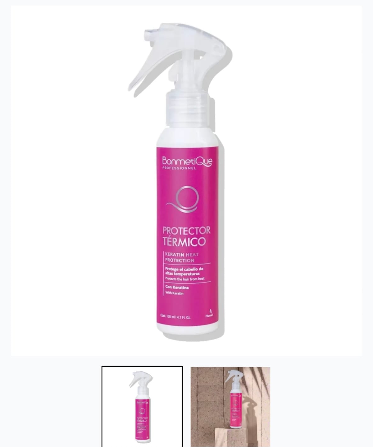 Customer photo review of Termoprotector Con Keratina 120ml Bonmetique