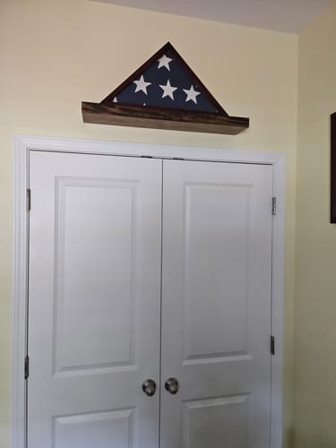 Customer photo review of Rustic Floating Shelves