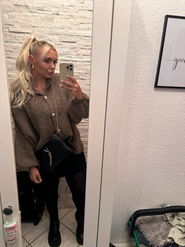 Customer photo review of Oversized Cardigan "CozyGlam"