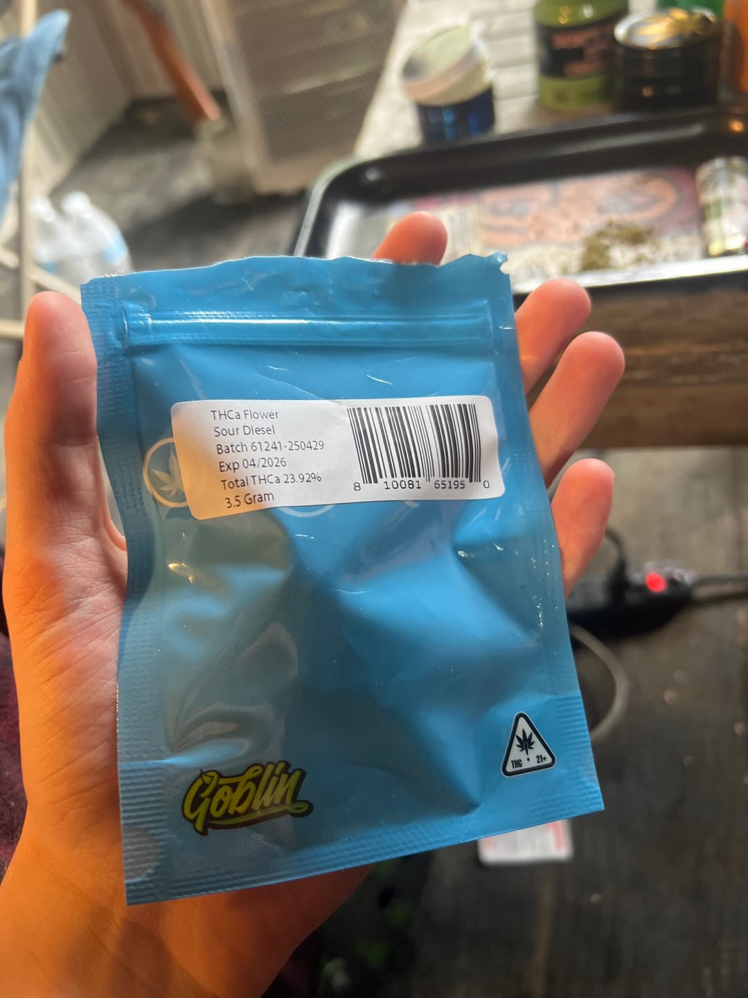 Customer photo review of Sour Diesel - THCa Flower