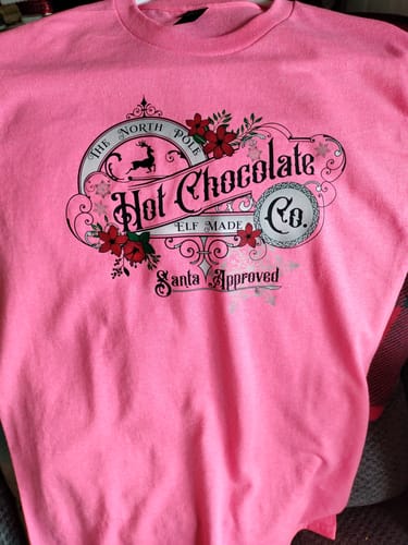 Customer photo review of Hot Chocolate Co DTF Transfer