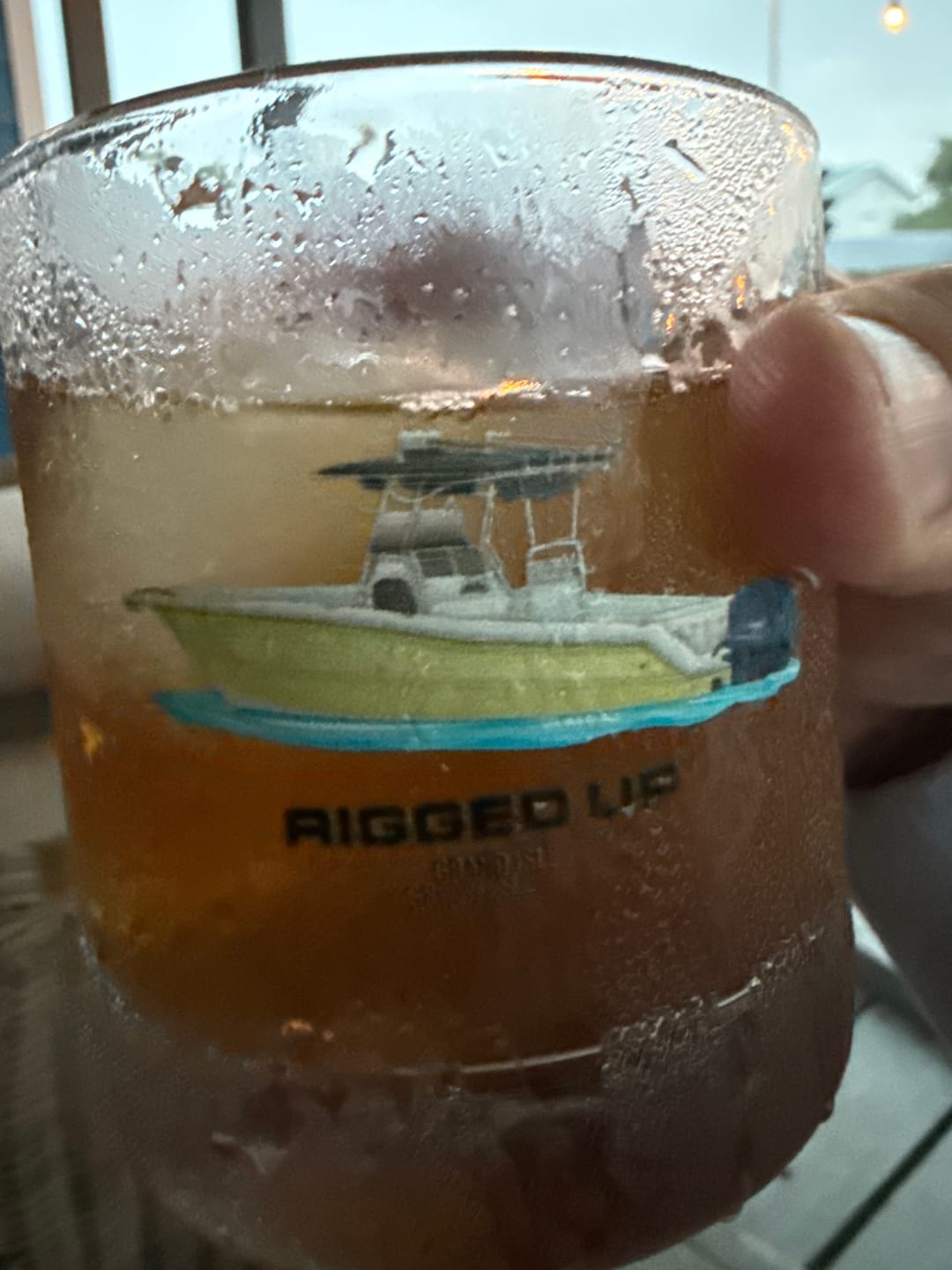 Customer photo review of Custom Bar Glass