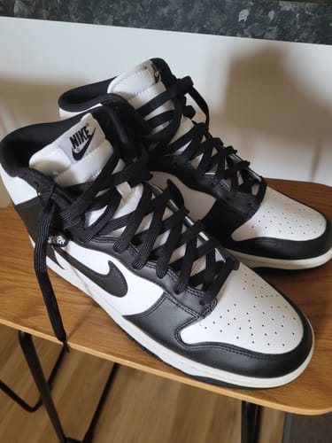 Customer photo review of Nike Dunk High Panda Black White (2021/2024)