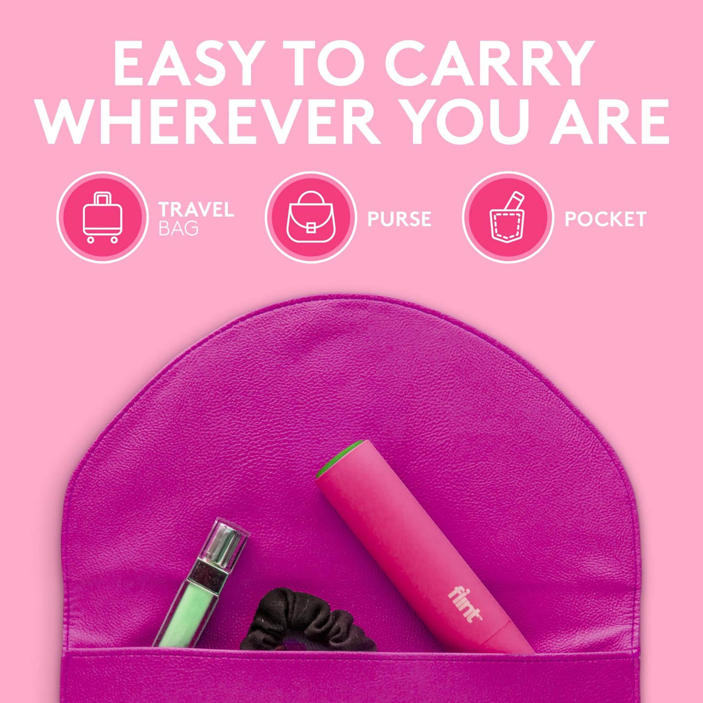 Customer photo review of Flint Mini Lint Roller – Pink – 90 Sheets (Value Pack)