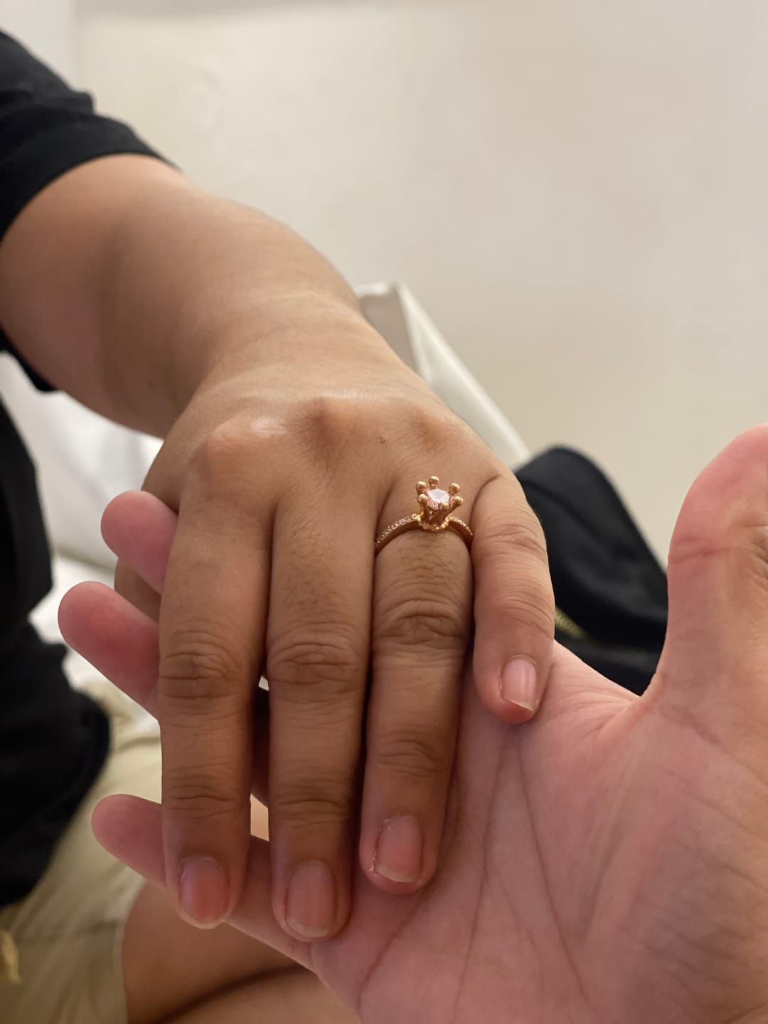 Customer photo review of 1ct Royal Crown Engagement Ring