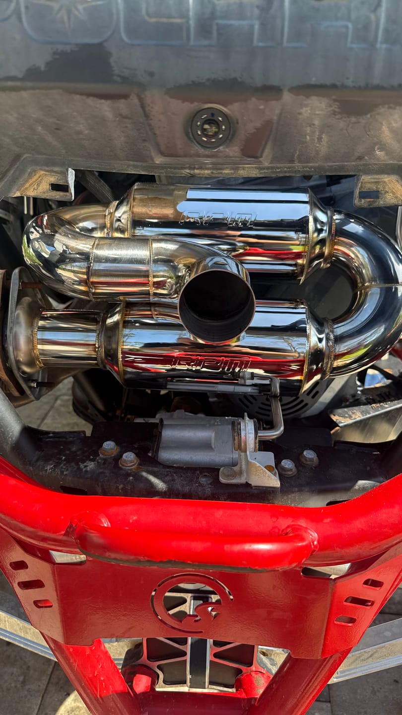 Customer photo review of RPM Polaris RZR Pro R 3" DUAL Sport Muffler W/ 3" Tip