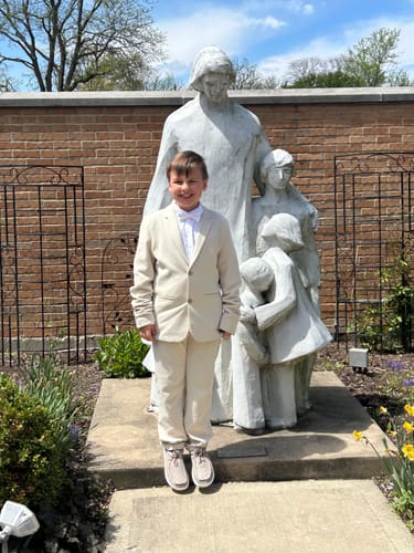 Customer photo review of White Cotton Bow Tie