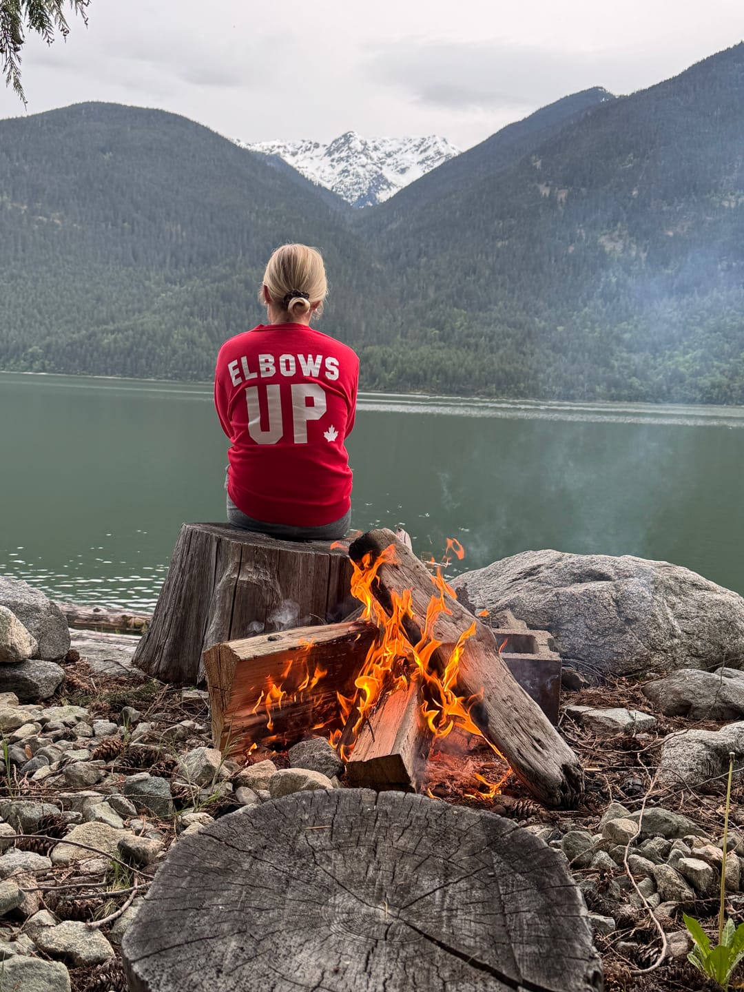 Customer photo review of Elbows Up Canada Sweatshirt or Hoodie