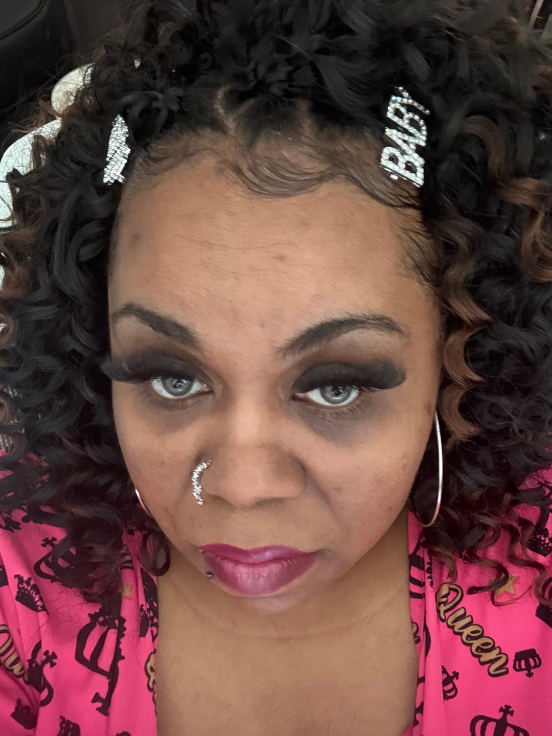 Customer photo review of Premium Candy Gray Prescription Colored Contact Lenses