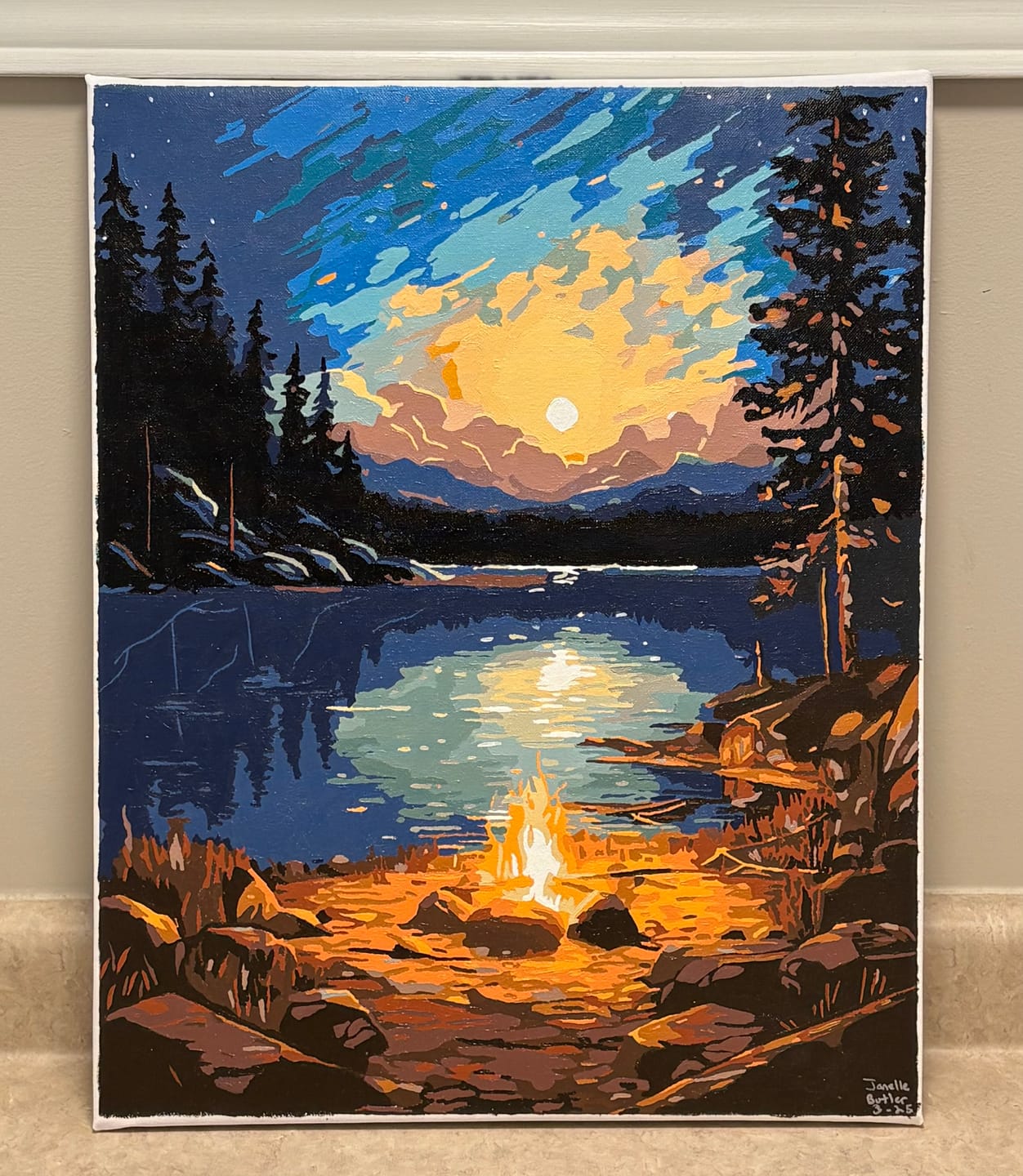 Customer photo review of Night by the Lakeside