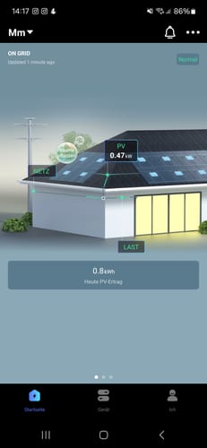 Customer photo review of Sicatron 860W Balkonkraftwerk - 2x 430W Bifazial Trina Solar - Fox Ess M1-800-E 800 W