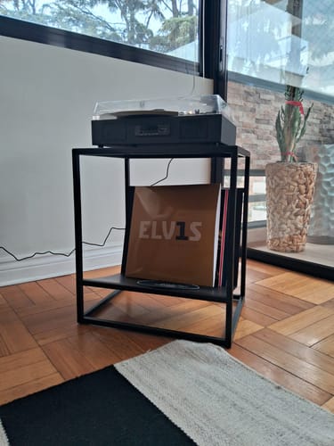 Customer photo review of Porta Vinilos Revista SIMPLE │LUXE Metal BLACK
