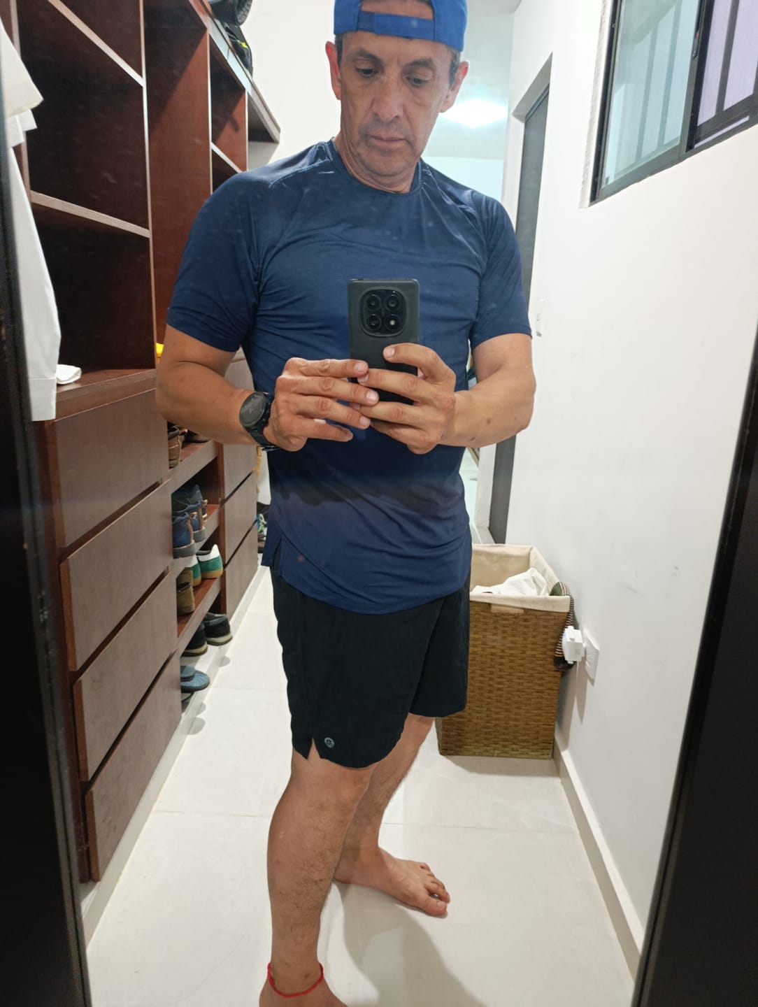 Customer photo review of Artial Performance Tee - Navy Blue