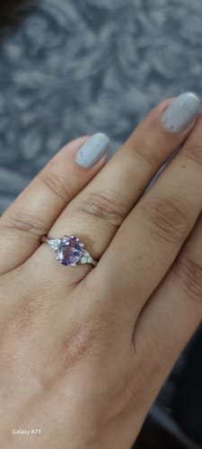 Customer photo review of VIOLET WHISPER RING