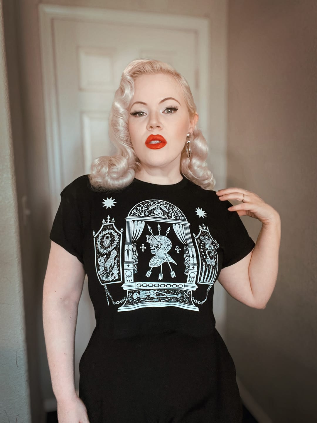 Customer photo review of Mausoleum Crop Tee