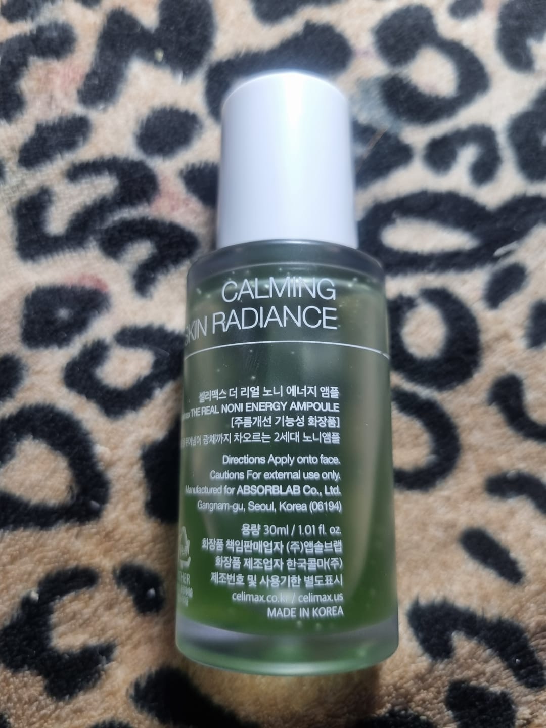 Customer photo review of Noni Ampoule Calming + Radiance