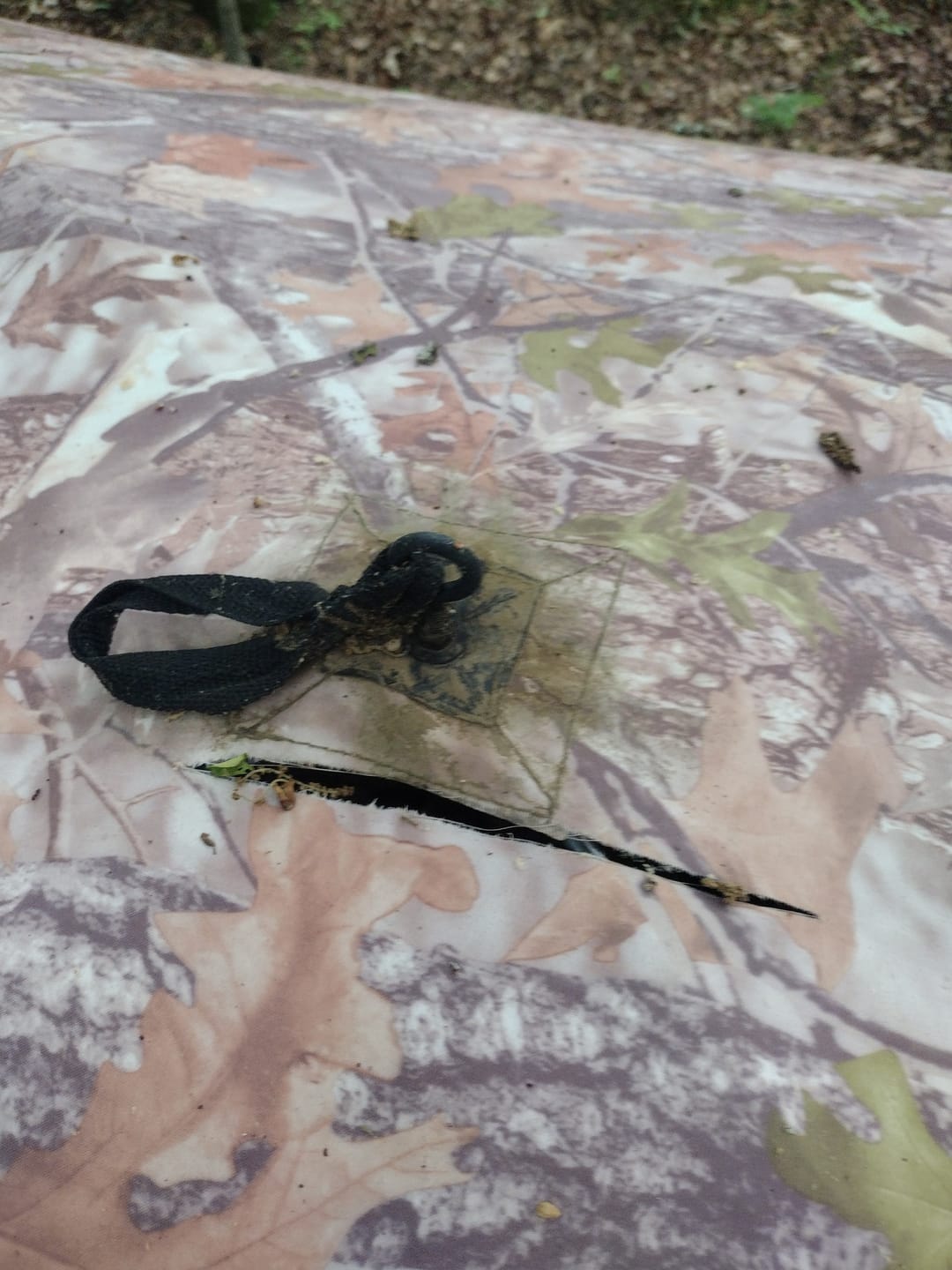 Customer photo review of OptiVue 360° Ultra-HD See-Through Hunting Blind with 90° Full-Access Door