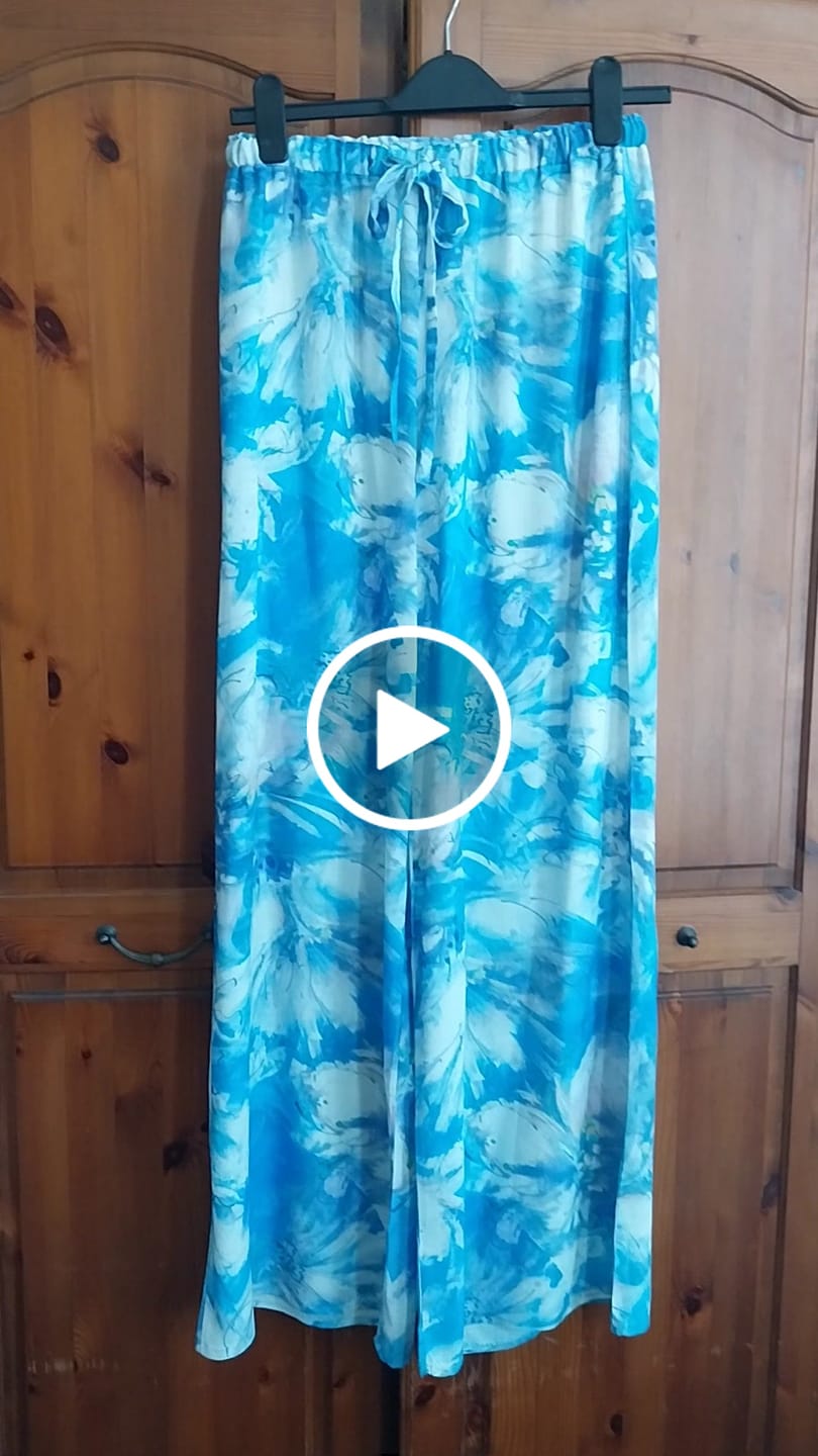 Customer video review of Floral Cascade Linen Look Viscose Fabric