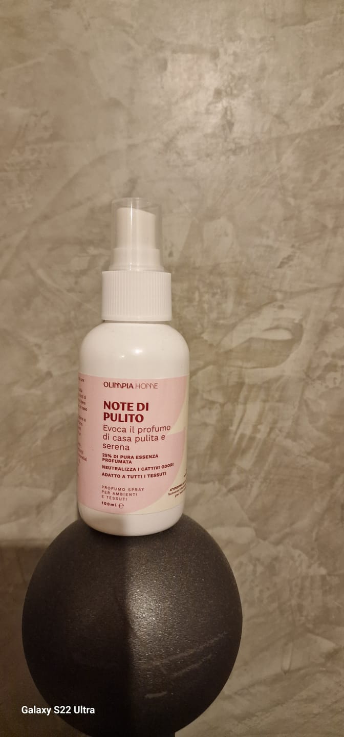 Customer photo review of Profumo spray per tessuti Note di Pulito ml.100