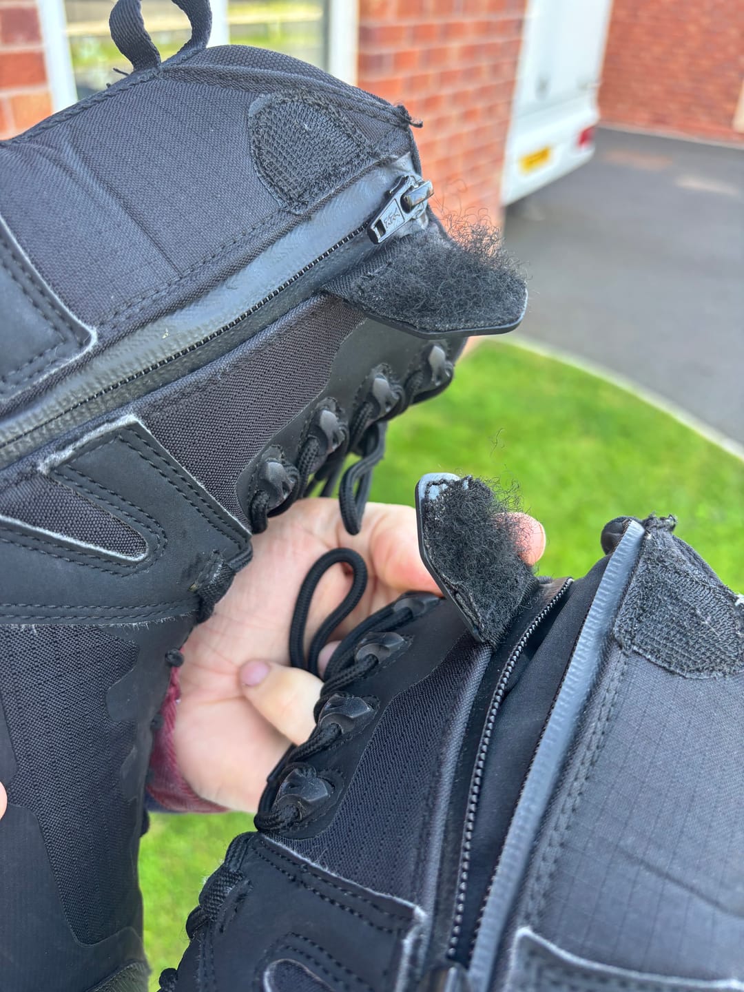 Customer photo review of Ultima Pro 8.0 WP Side-Zip Uniform Boots