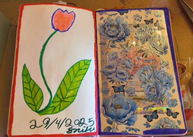 Customer photo review of Ohuhu Maui 160 Colors Dual Tips Water Based Art Markers, Brush & Fineliner