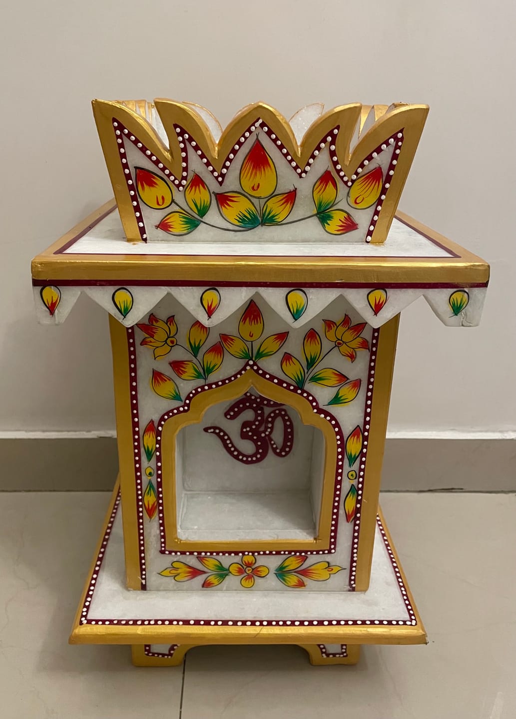 Customer photo review of Marble Tulsi Pot, Traditional Painting - Handicraft Bazaar