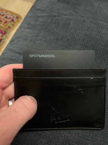 Customer photo review of SPOTMINDERS. Tracking card