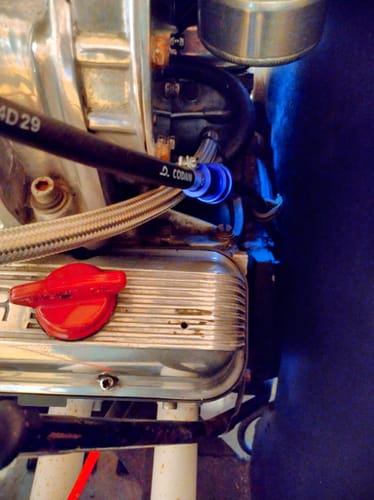 Customer photo review of BLUE 8mm Fuel Filter Aluminium 73mm