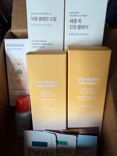 Customer photo review of Black Rice Moisture Airyfit Sunscreen