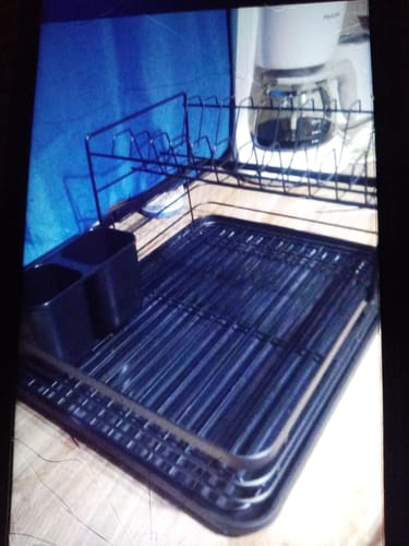 Customer photo review of Escurridor Secaplatos Vajilla 2 Pisos Con Bandeja