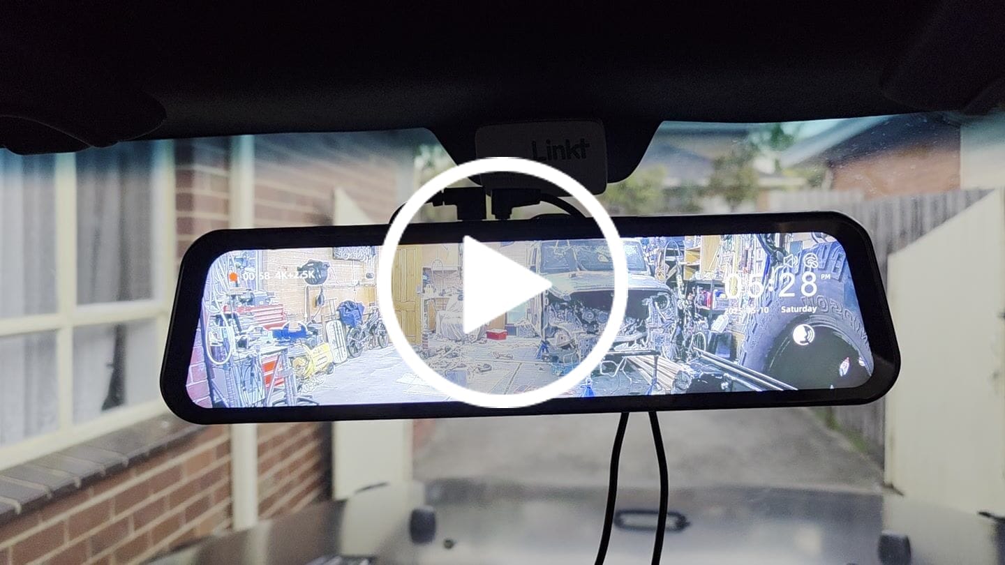 Customer video review of WOLFBOX G900Pro 12MP WiFi Touch Screen Rear View Mirror Dash Cam Smart Mirror