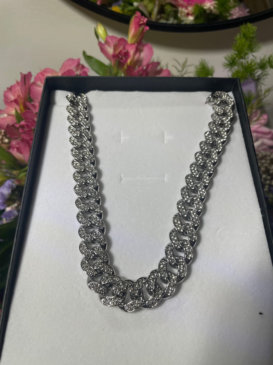 Customer photo review of Collana Ice Cuban - Silver